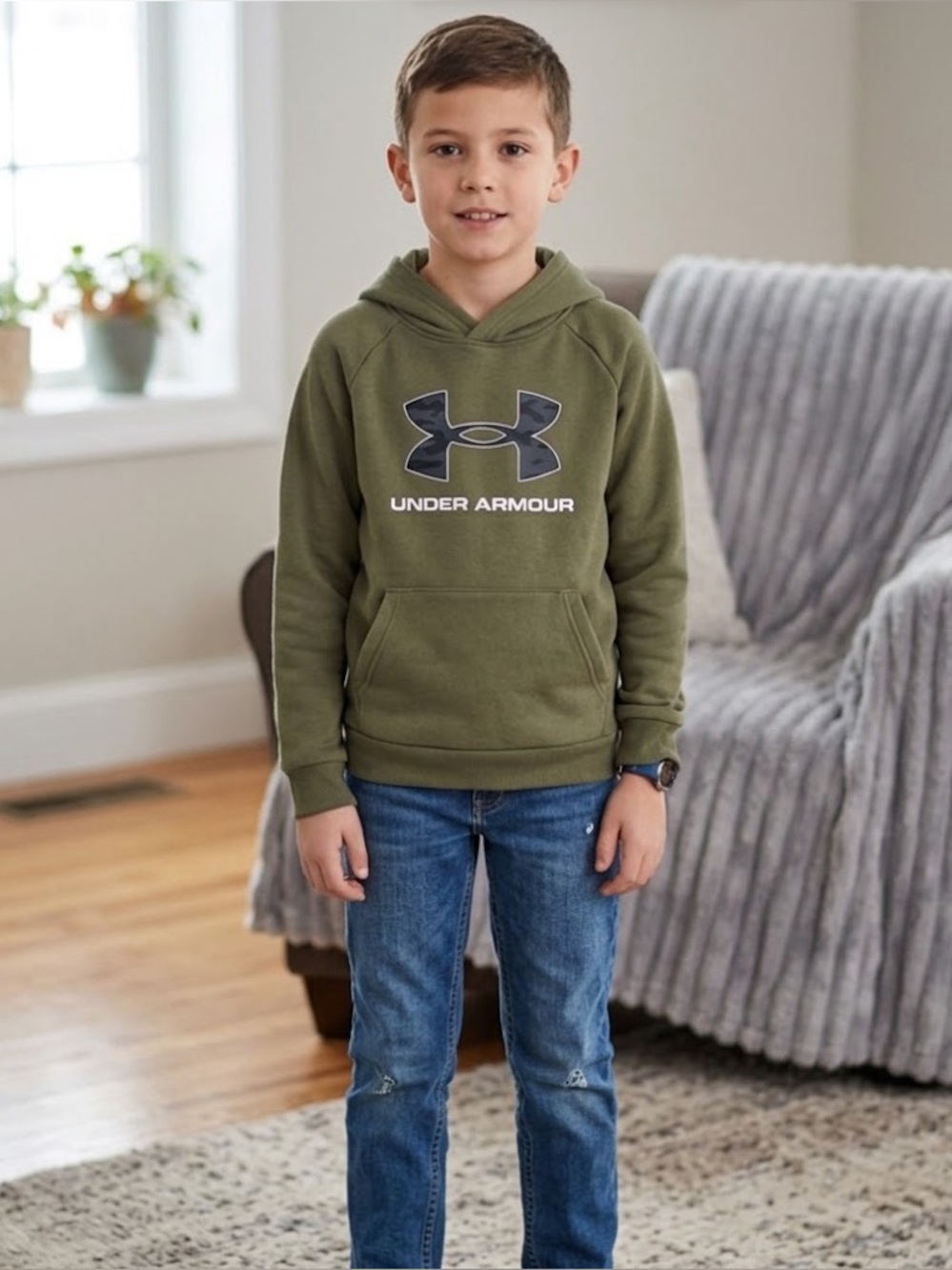 NWOT Under Armour Forest Green Pullover